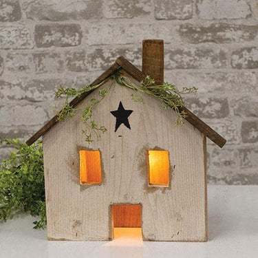 Light Up White Farmhouse - The Fox Decor